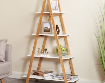 Ladder Wood Shelves Plans - PDF Wooden Project DIY woodworking Plan - Cheap and Easy