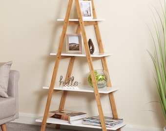 Ladder Wood Shelves Plans - PDF Wooden Project DIY woodworking Plan - Cheap and Easy