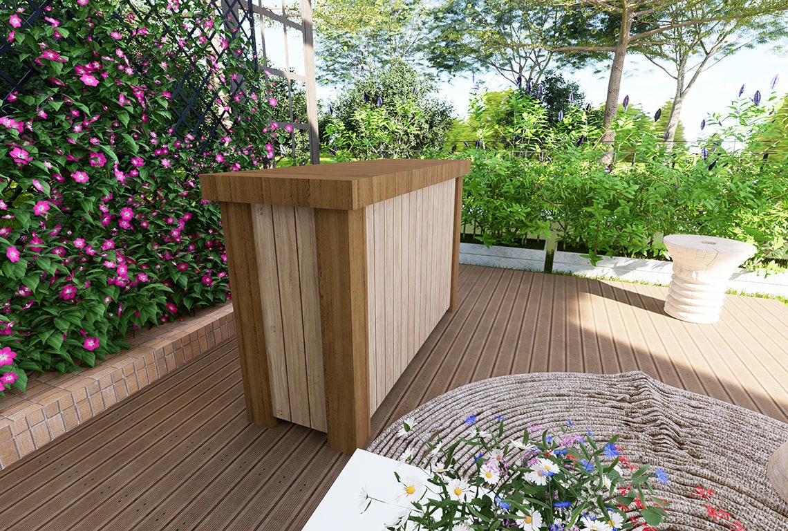 DIY Modern Outdoor Bar Plan: Wooden Garden Bar (PDF Plans) - Etsy