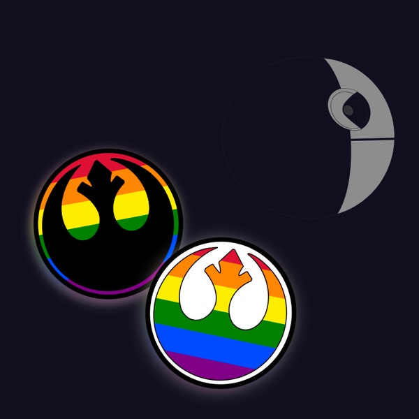 Rebel Alliance pride flags | pride stickers | pride stickers | Star Wars | Rebels | LGBTQ stickers | nerd stickers | flag stickers