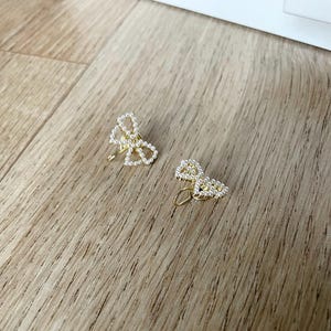 Gold U Clip Earrings Painless Heart Shape