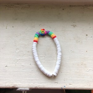 Rainbow flower bracelet