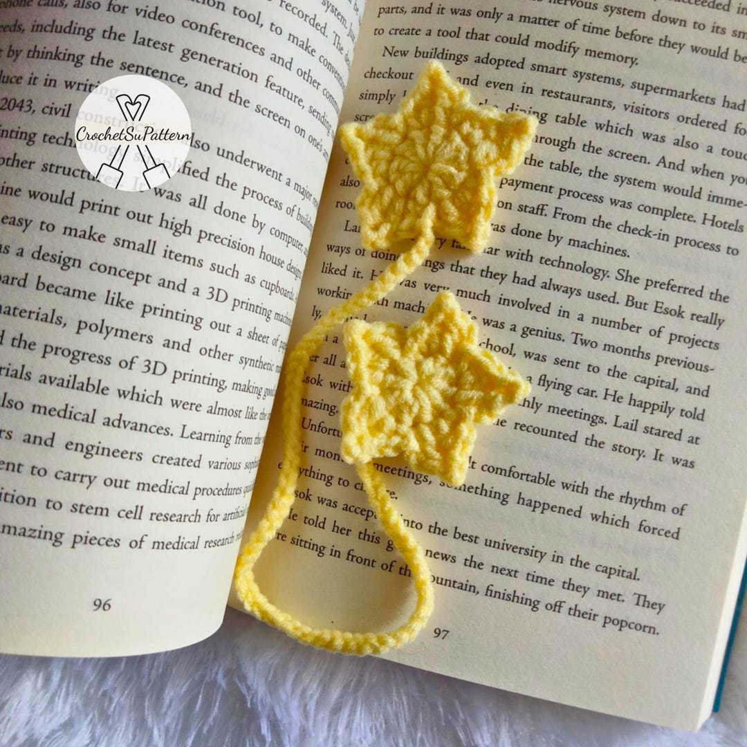 Star Bookmark Tutorial Star Bookmark Crochet Pattern, PDF, Digital Instant Download - Etsy