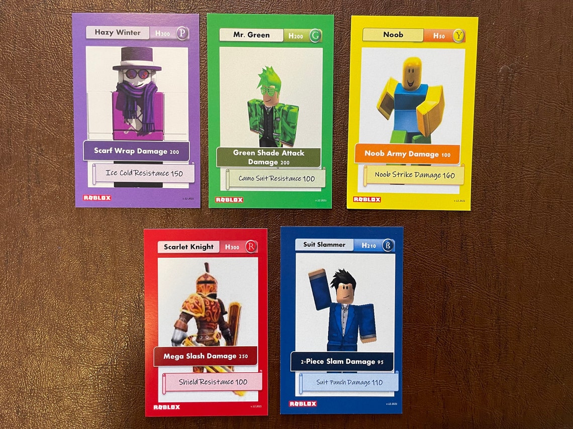 Roblox Trading Cards Etsy New Zealand