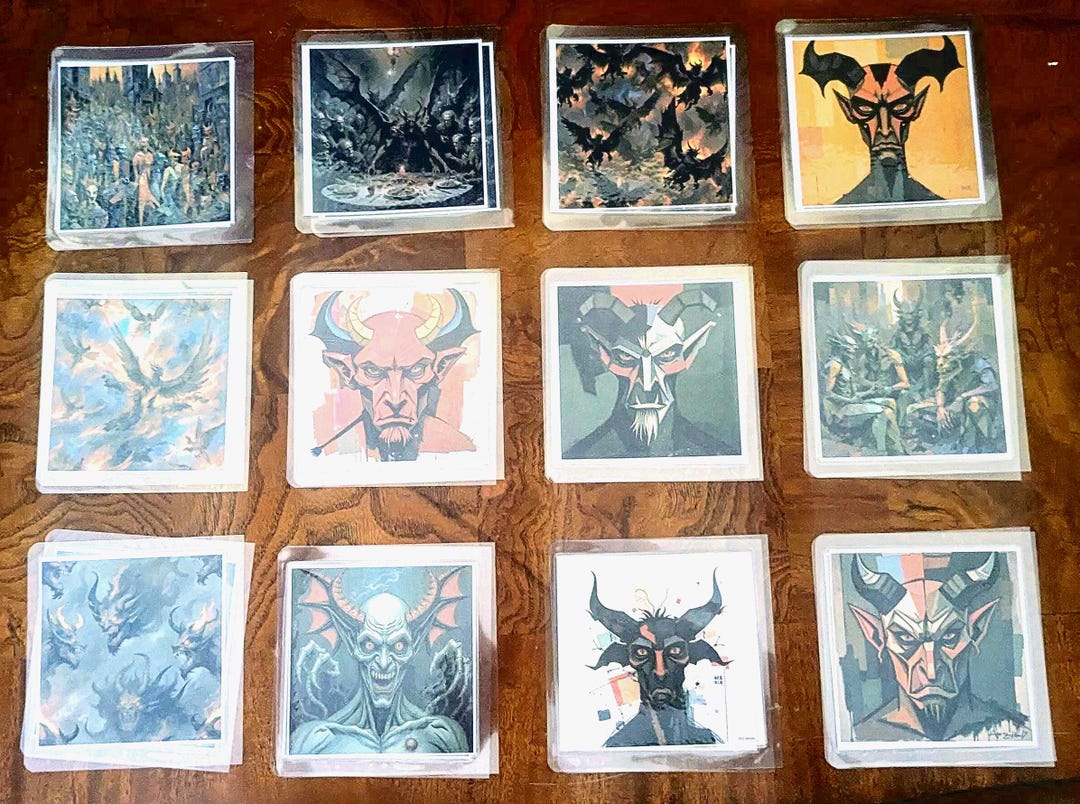 Devils & Demons Cognitive Health Through Play Memory Cards 24 Pieces/12 ...