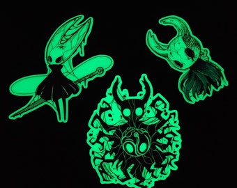 Hollow Knight Shade Void Heart Hornet Glow In The Dark Sticker Decal