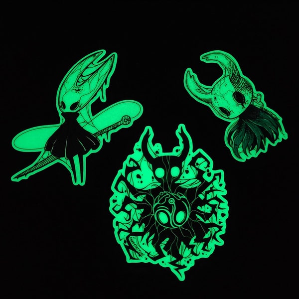 Hollow Knight Shade Void Heart Hornet Glow In The Dark Sticker Decal