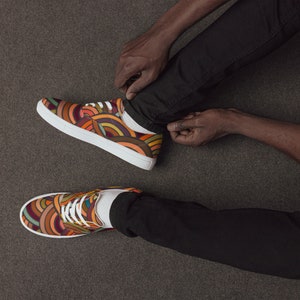 Rainbow Men’s lace-up canvas shoes