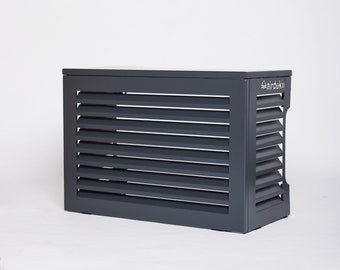 Aluminum mini split air conditioner cover for outdoor AC condenser, sturdy, noise reduction, anti-theft