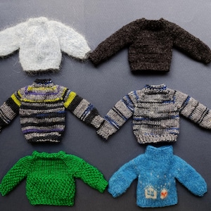 Handmade Knit Sweater for Blythe Doll (1/6 Scale)