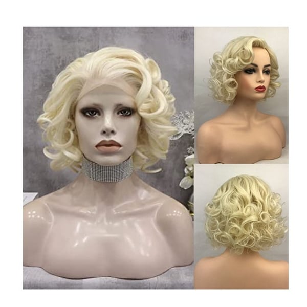 Marilyn Monroe Blonde Wig, Drag Queen Wig, Marilyn Monroe Wig, Birthday Wigs, Cosplay Wig, Women Heat Resistant Wig, Costume Party Wig, Gift