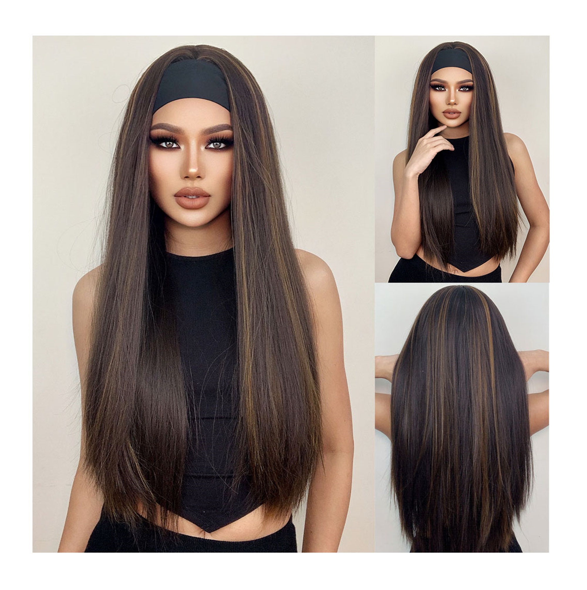 Long Black Wig - Etsy Long Black Wig - Etsy