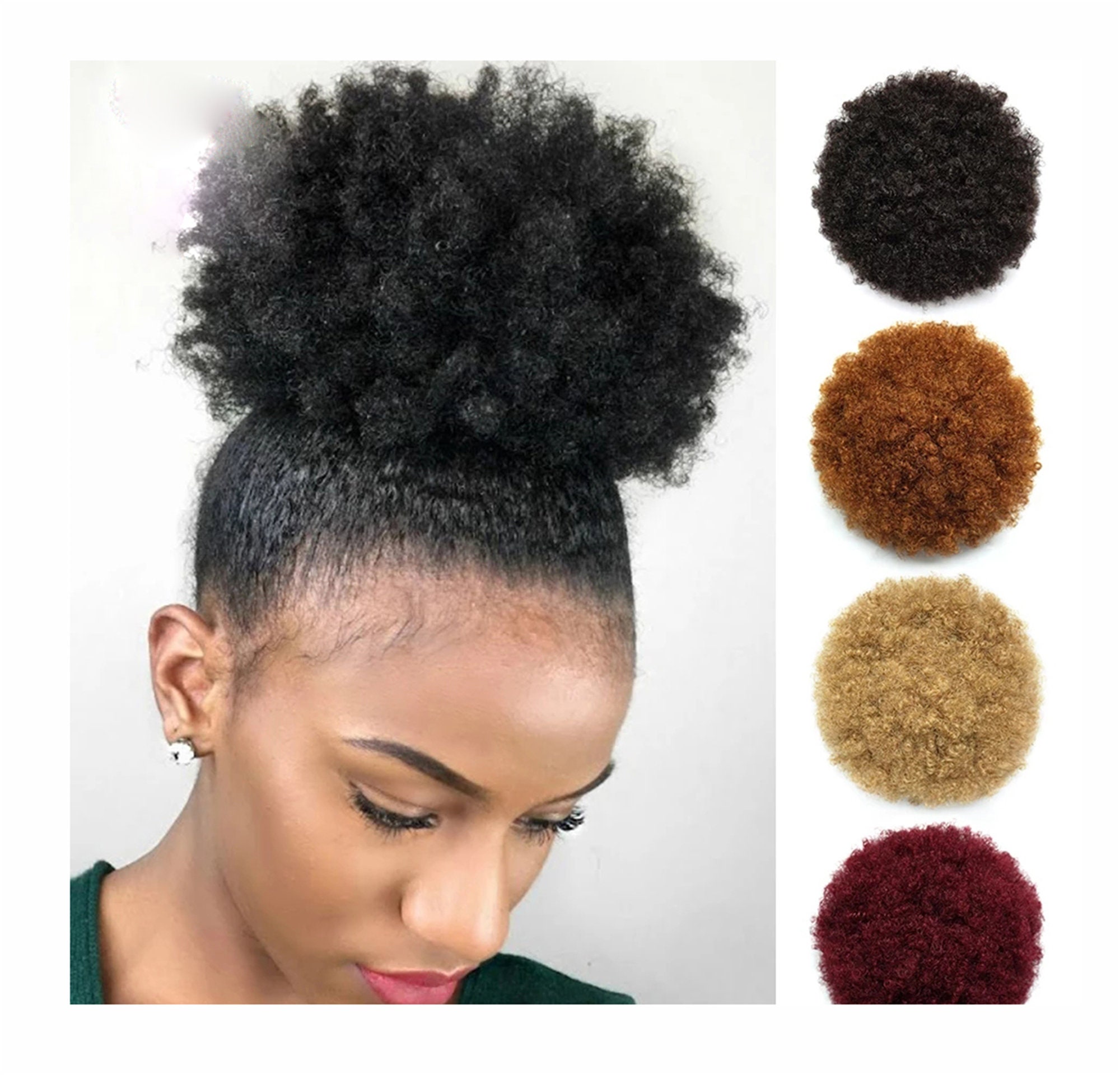 Afro Hair Bun - Etsy UK Afro Hair Bun - Etsy UK