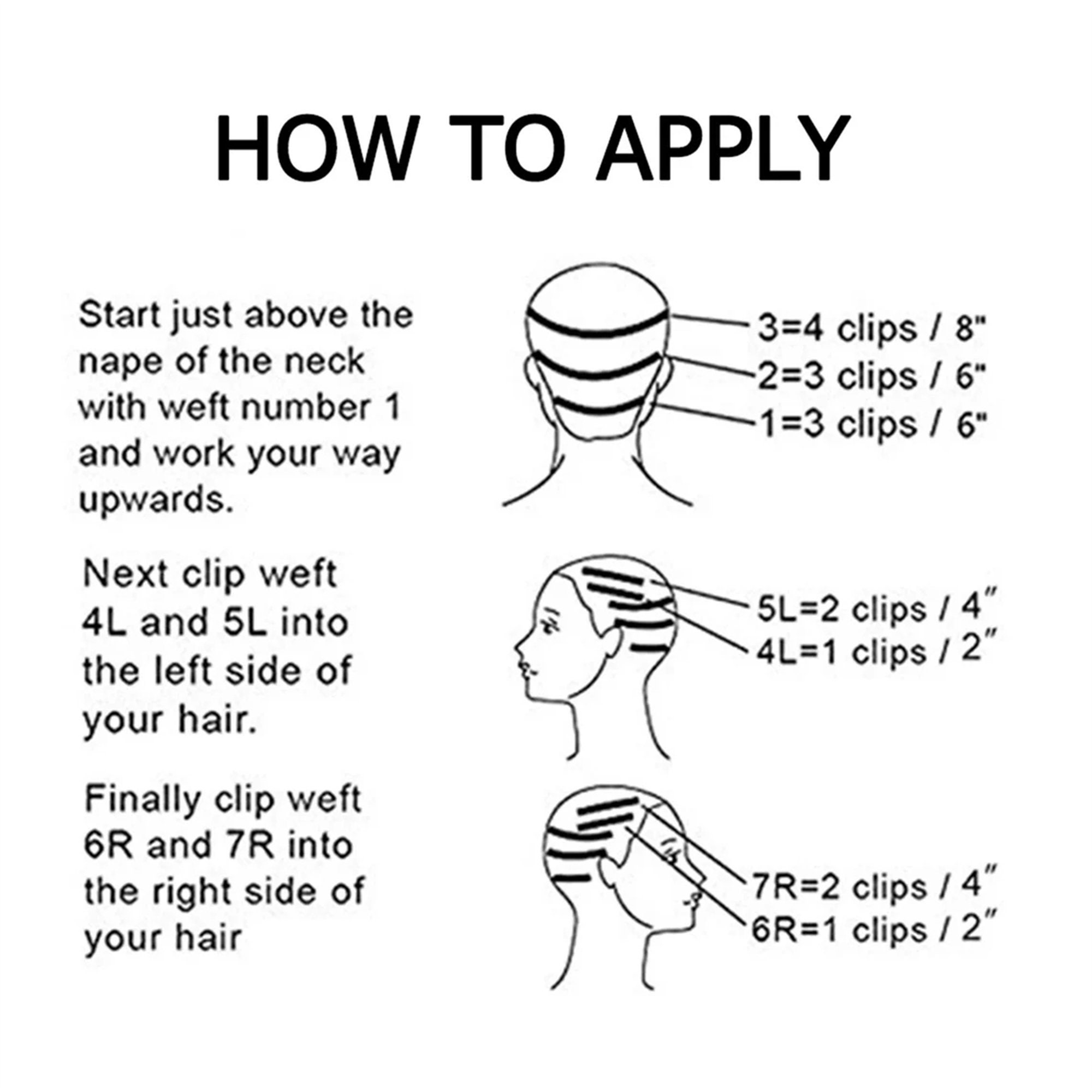 Wavy Clip on Hair Extensions 7pcs/set Hairpiece Clipin Hair Etsy