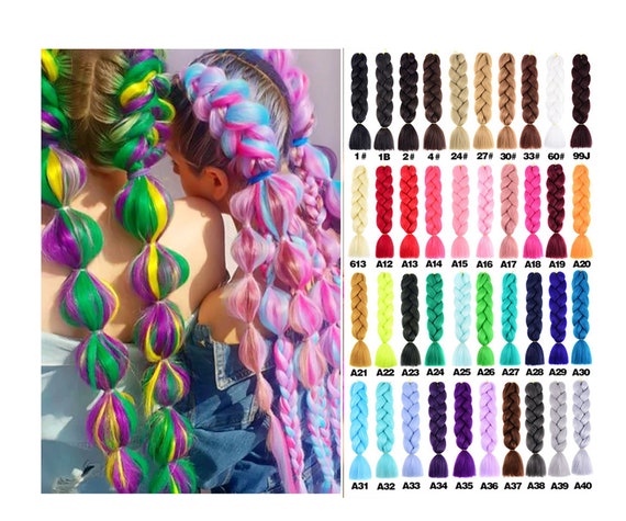 Blue Green Jumbo Braiding Hair - wide 11