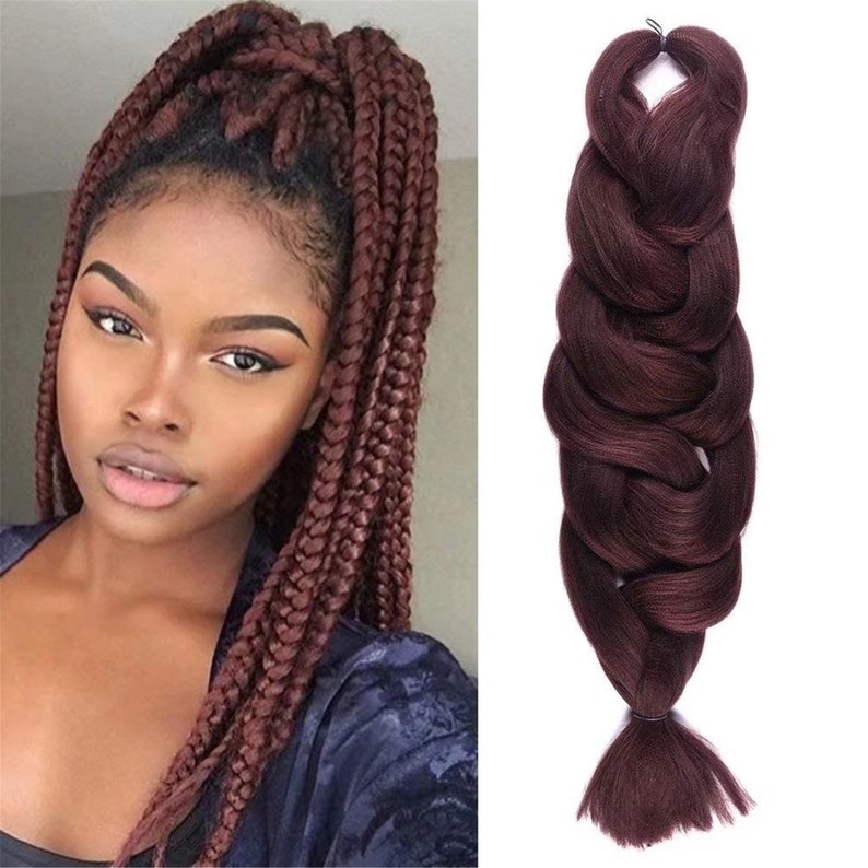 24 Jumbo Braid Hair Jumbo Braiding Hair Extensions Etsy