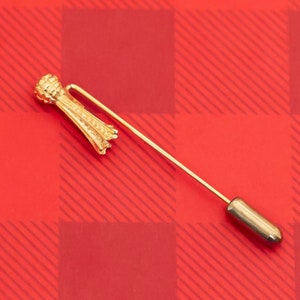 Vintage Mid Century Gold Tone Stick Pin - O16
