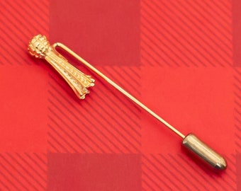 Vintage Mid Century Gold Ton Stick Pin - O16