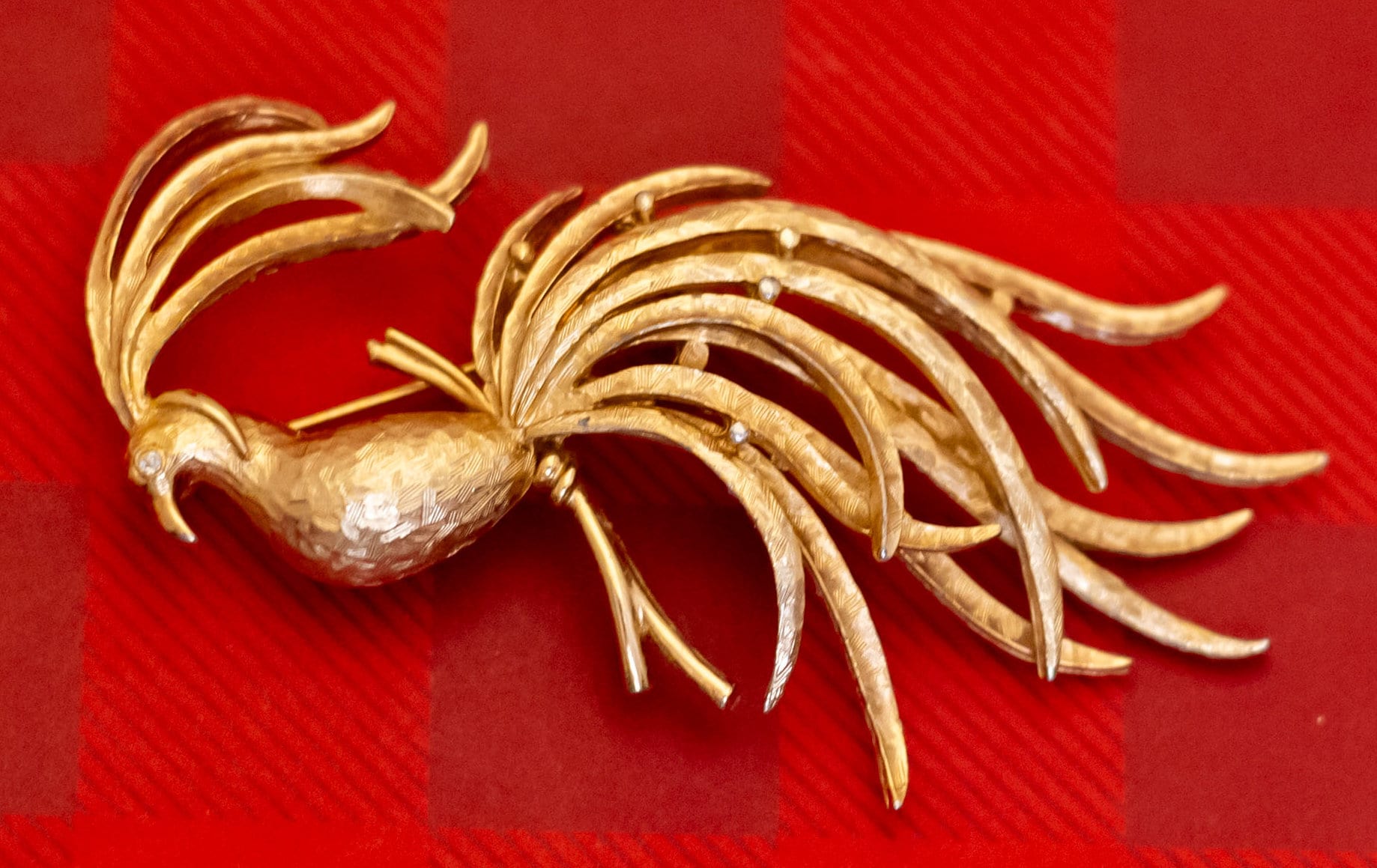 Broche Vintage Sphinx Signée Monteil Paris - Numérotée 944/1000 - Plaqué Or, Excellent état