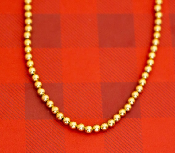 Vintage Golden Spheres Necklace by Napier, 16 Inc… - image 1