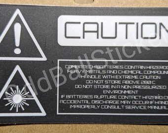 Starfield CombaTech Equinox Energy Rifle Warning Sticker