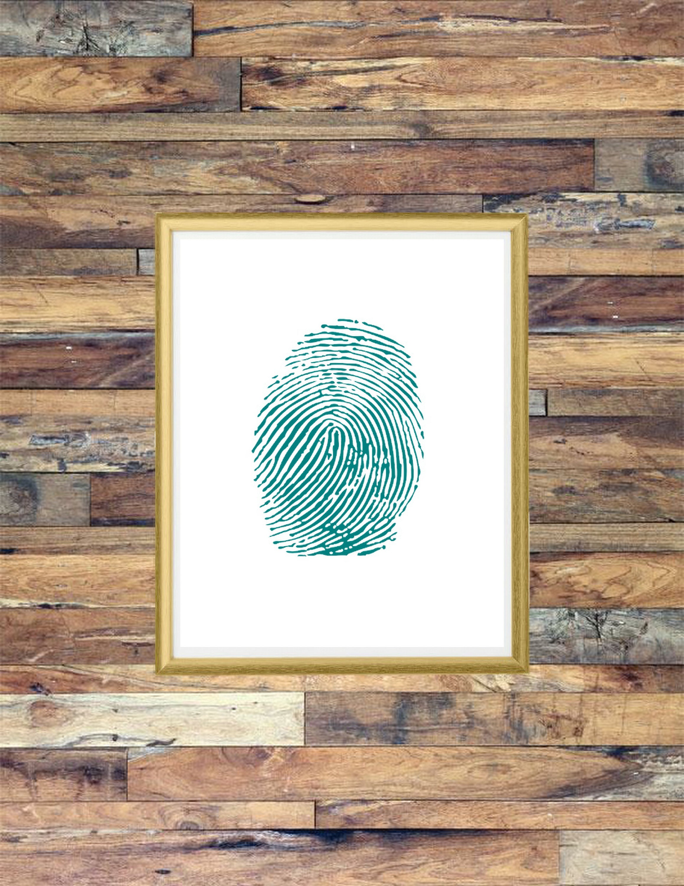 Printable Fingerprint Wall Art, Instant Download Etsy