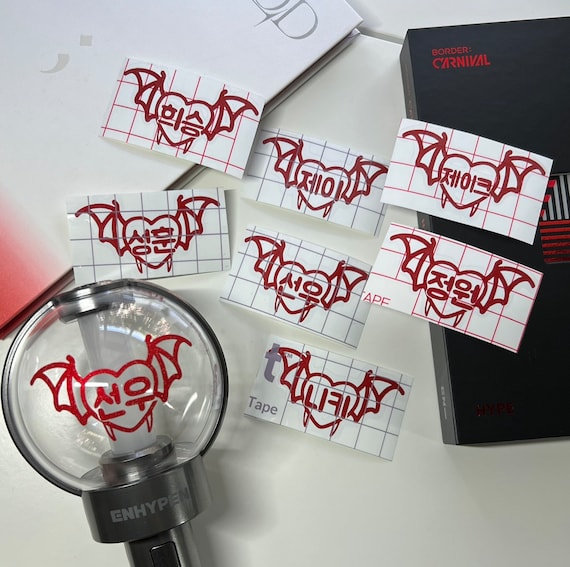 Enhypen Vampire Bat Lightstick Decal - Etsy