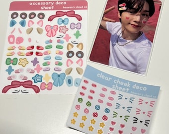 Kpop Accessory Deco and Cheek Deco