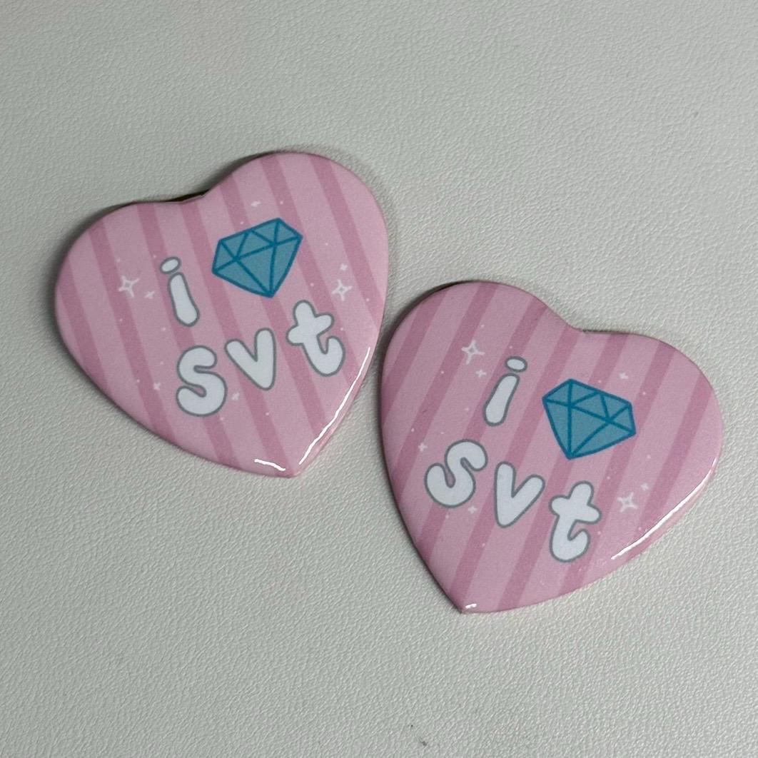 Seventeen Heart Pin - Etsy