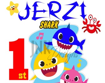 Baby Shark Birthday Baby Shark 1st Birthday Personalized Etsy Baby Shark Birthday Baby Shark 1st Birthday Personalized Etsy
