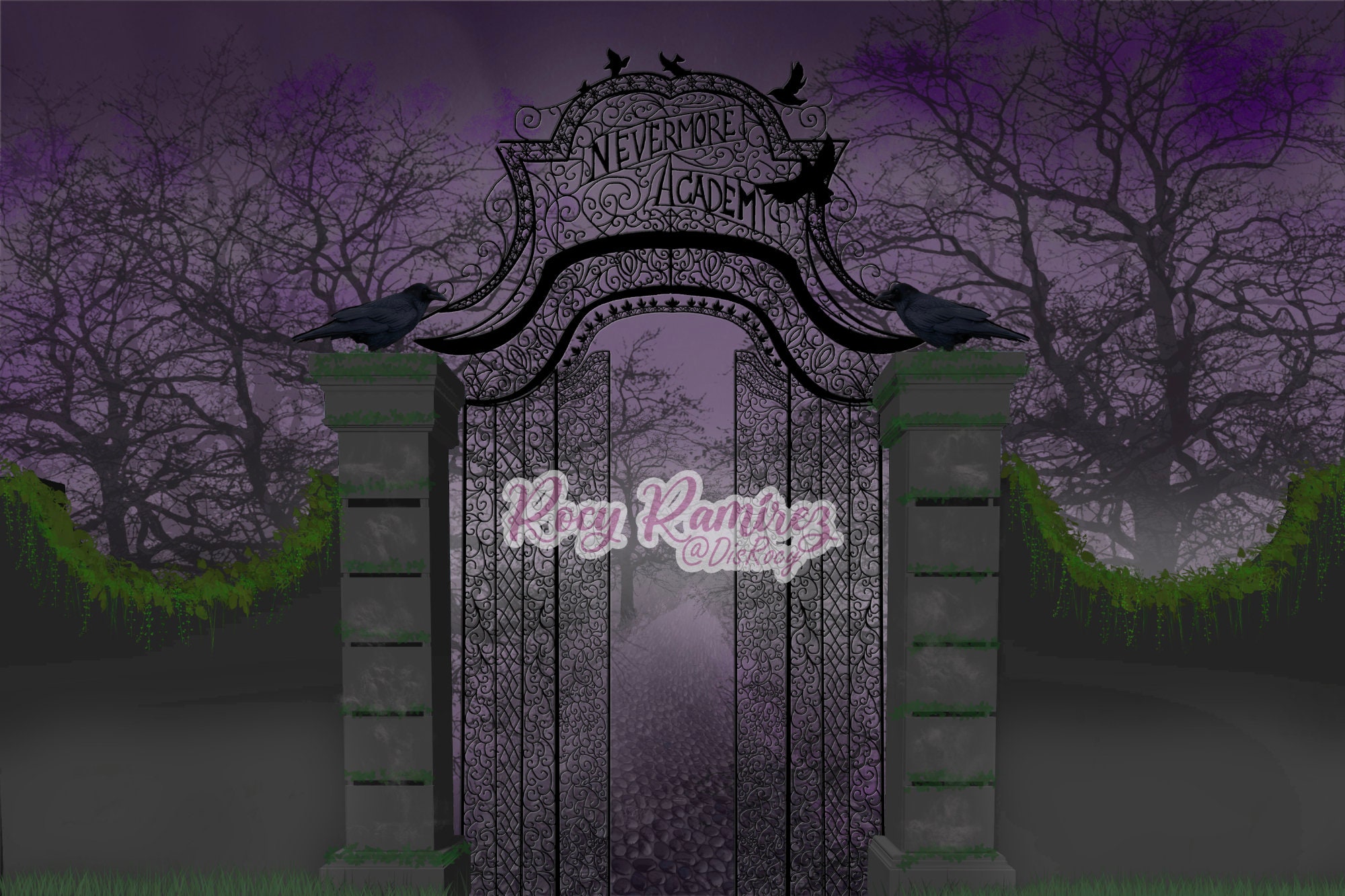 Nevermore Gate Entrance Etsy