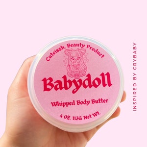 Babydoll whipped body butter-moisturizer-gift idea- inspired-strawberry milk- powder