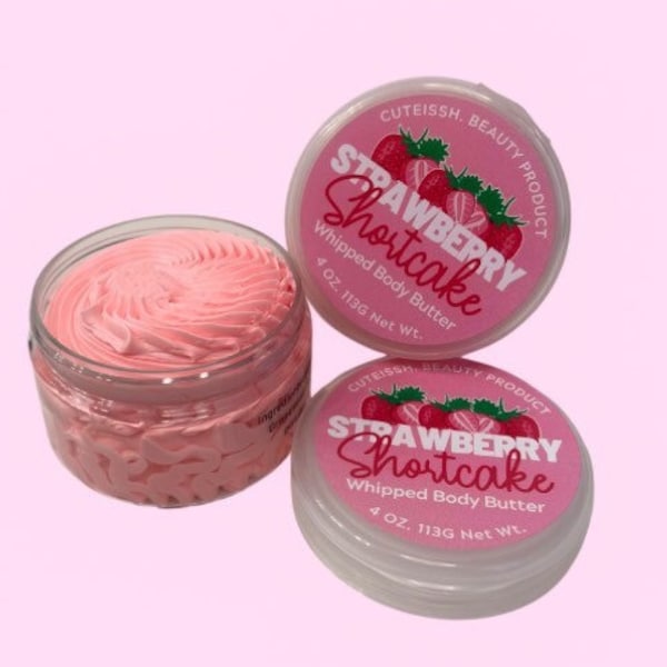 Strawberry shortcake whipped body butter