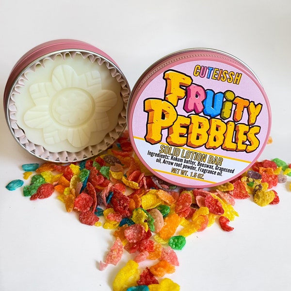 Solid lotion bar- lotion-moisturizer bar-Fruity Pebbles