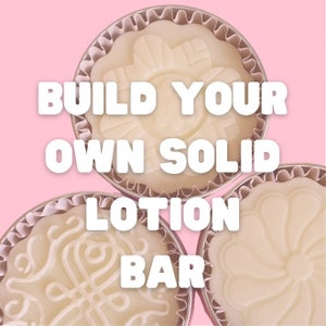 Build your own solid lotion bar-solid lotion bar