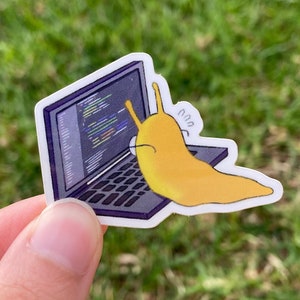 Coding Slug Sticker // Glossy & Waterproof