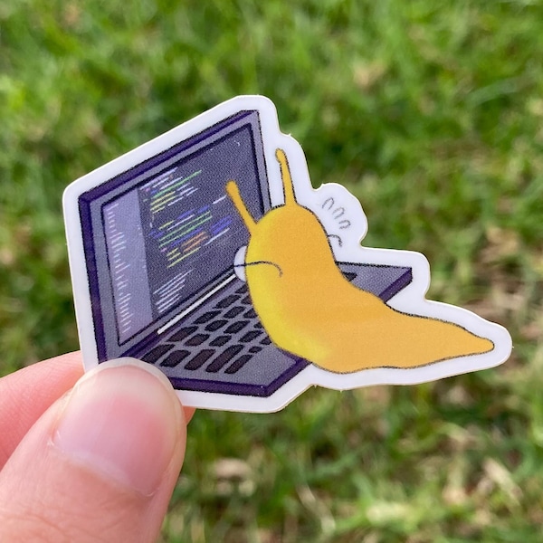 Coding Slug Sticker // Glossy & Waterproof