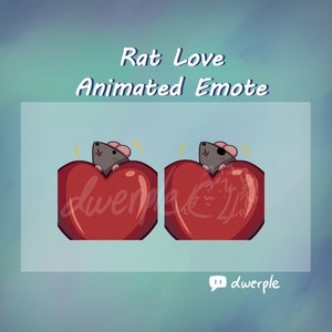 RAT LOVE EMOTE // Twitch, Youtube, Discord Animated Emote