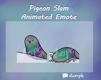 PIGEON SLAM EMOTE // Twitch, Youtube, Discord Animate Emote