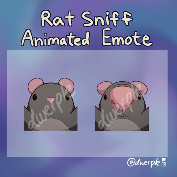 RAT SNIFF EMOTE // Twitch, Youtube, Discord Animate Emote