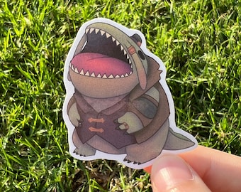 Tahm Kench Chibi Glossy Paper Sticker