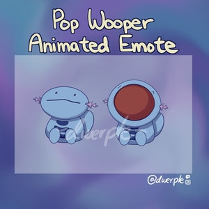 WOOPER POPCAT EMOTE // Twitch, Youtube, Discord Animate Emote