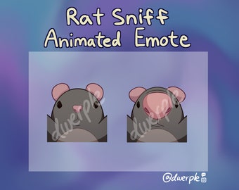 RAT SNIFF EMOTE // Twitch, Youtube, Discord Animate Emote