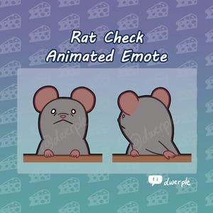 Rat Modcheck Emote // Twitch, Youtube, Discord Animated Emote