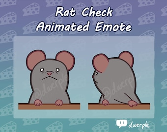 Rat Modcheck Emote // Twitch, Youtube, Discord Animated Emote