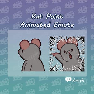Rat Point Emote // Twitch, Youtube, Discord Animated Emote