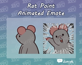 Rat Point Emote // Twitch, Youtube, Discord Animated Emote