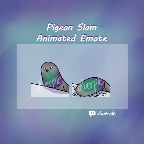 PIGEON SLAM EMOTE // Twitch, Youtube, Discord Animate Emote