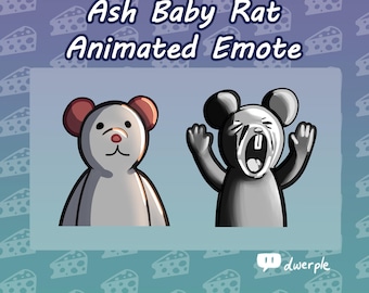 Rat Ash Baby Emote // Twitch, Youtube, Discord Animated Emote