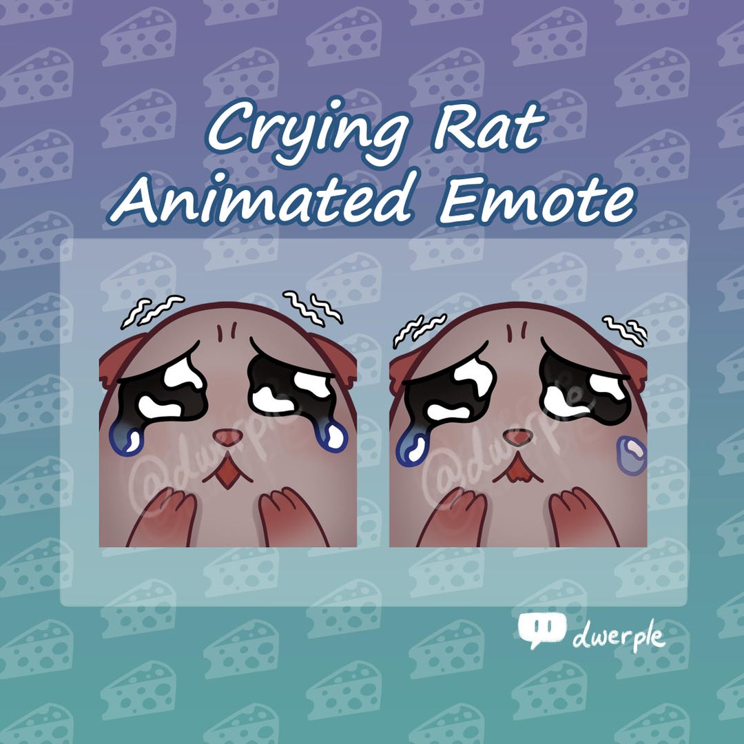 Rat Cry Emote // Twitch, Youtube, Discord Animated Emote - Etsy